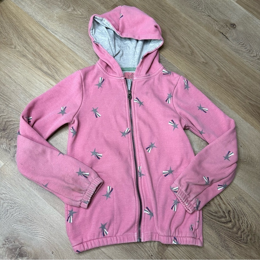 Joules Pink Full Zip Sweatshirt size 9-10yo